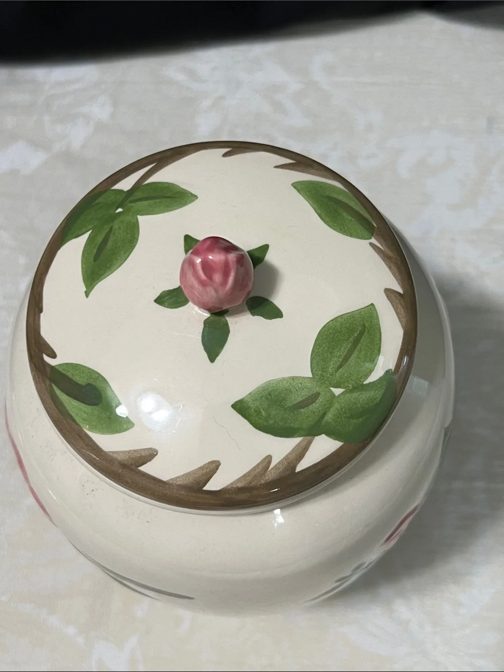 Franciscan Desert Rose Cookie Jar-England